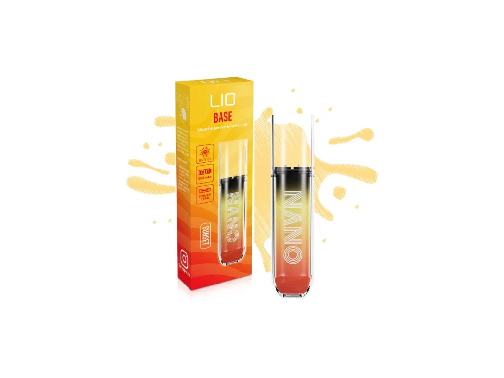 Oranžová POD e-cigareta LIO POD BASE Sunset s nabíjecí baterií 550 mAh