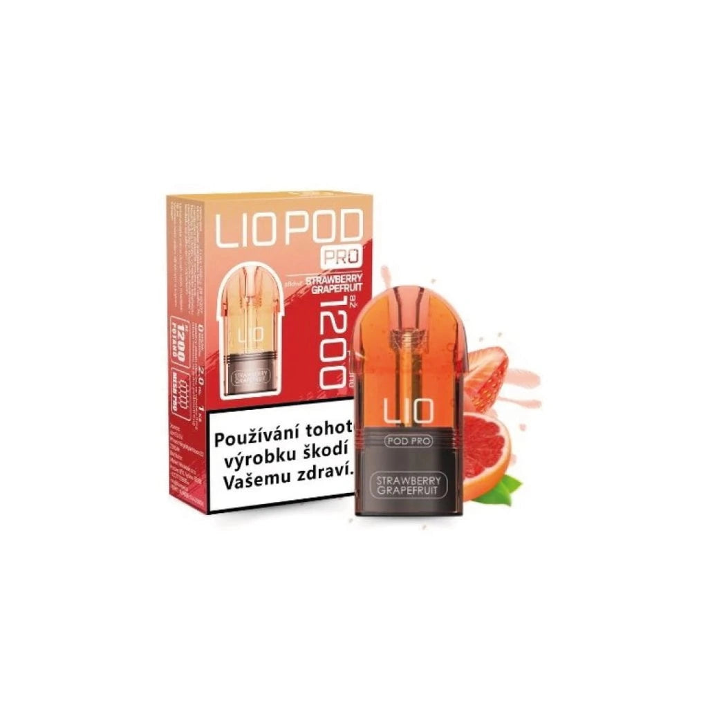LIO POD PRO ZERO Strawberry Grapefruit – beznikotinový pod s příchutí jahody a grapefruitu