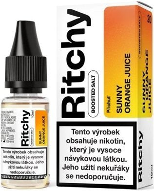 Ritchy Salt Sunny Orange Juice 10 mg – e-liquid s příchutí pomerančového džusu