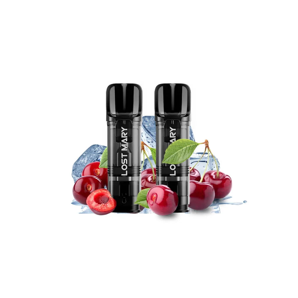 Lost Mary Glayce Cherry Ice předplněné pody 2 ks s příchutí třešně a ice efektem