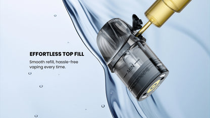 Horní plnění Lost Vape E-Plus V2 cartridge umožňující snadné doplnění e-liquidu