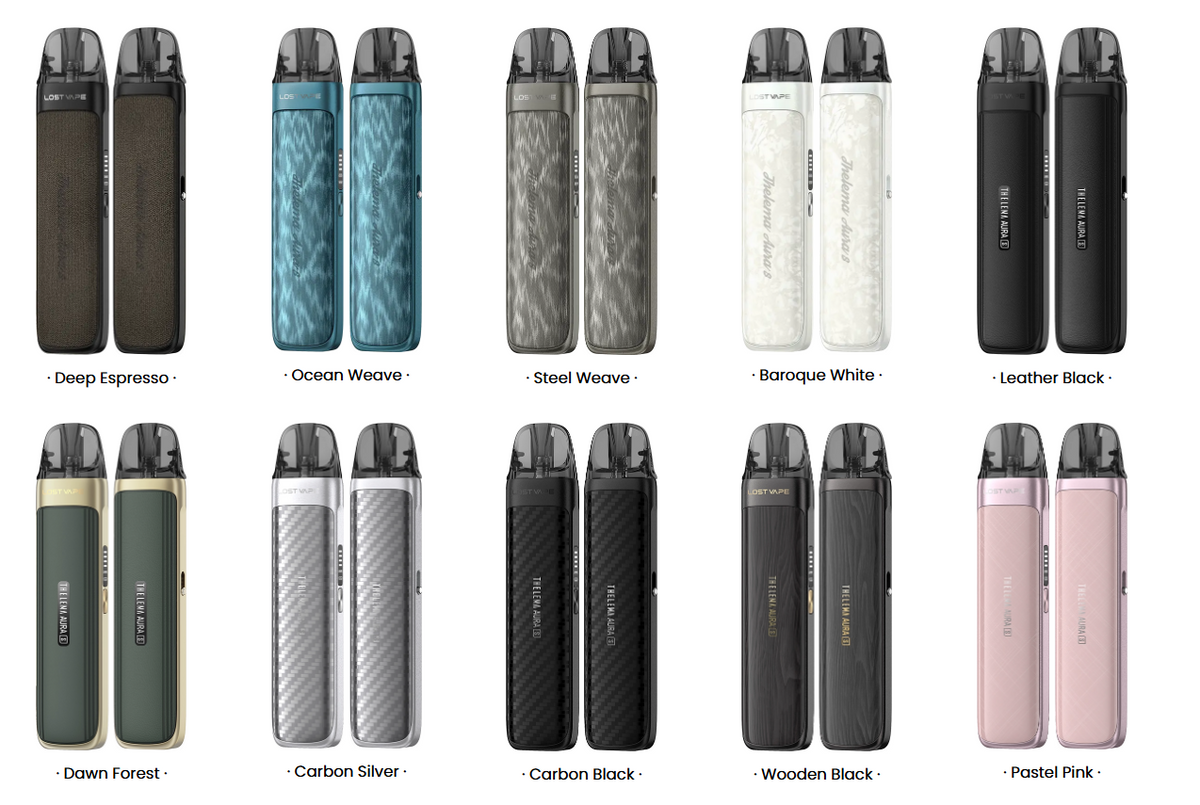 Lost Vape Thelema Aura S POD elektronická cigareta ve všech deseti barevných variantách