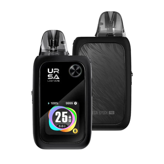 Černá POD e-cigareta Lost Vape Ursa Epoch Pro 1400 mAh v barvě Silk Black