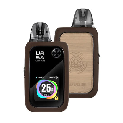 Lost Vape Ursa Epoch Pro 1400 mAh v hnědém provedení URSA Cabin s dekorem dřeva
