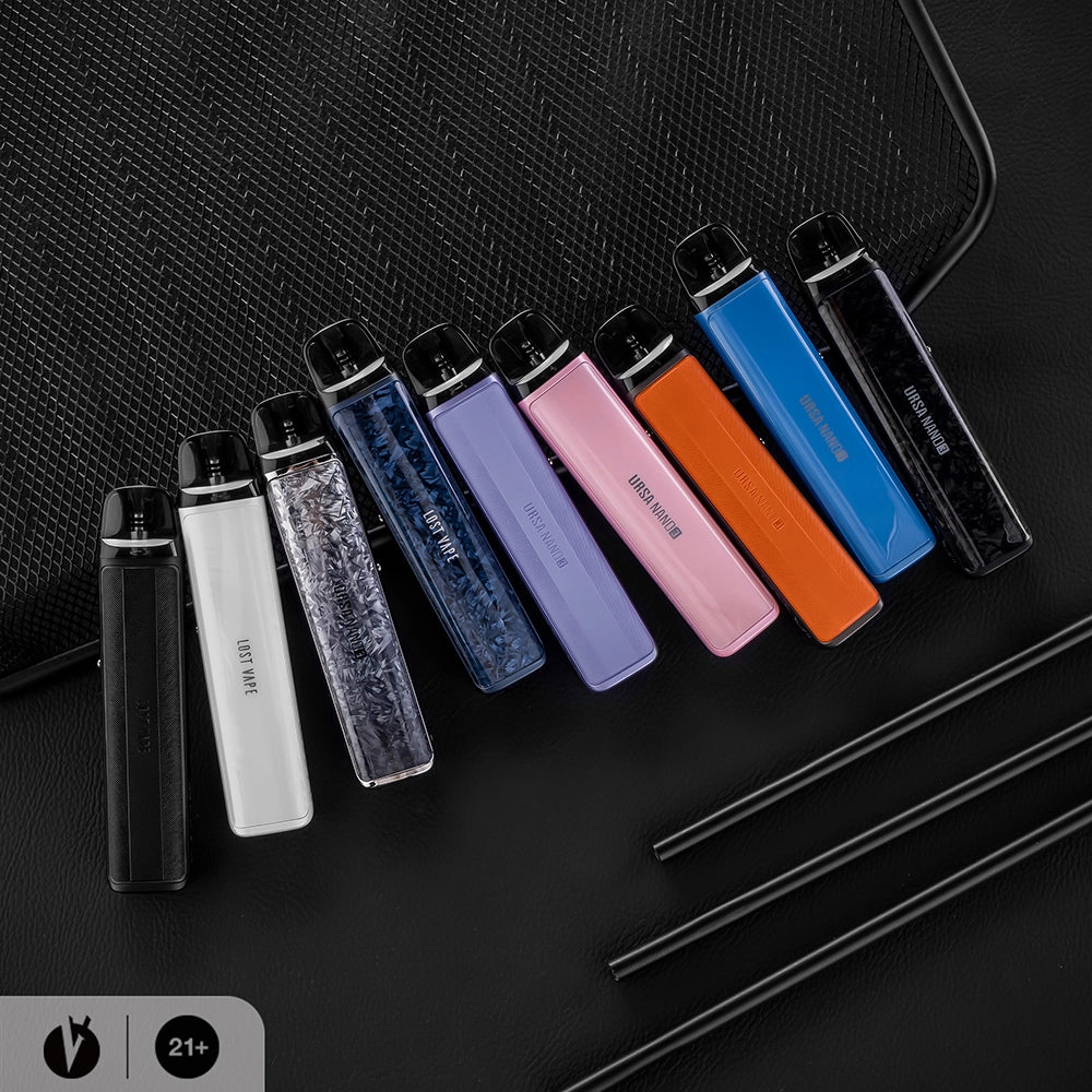 Lost Vape URSA Nano 3 pod e-cigareta 1200 mAh – barevné varianty zařízení na produktové fotografii