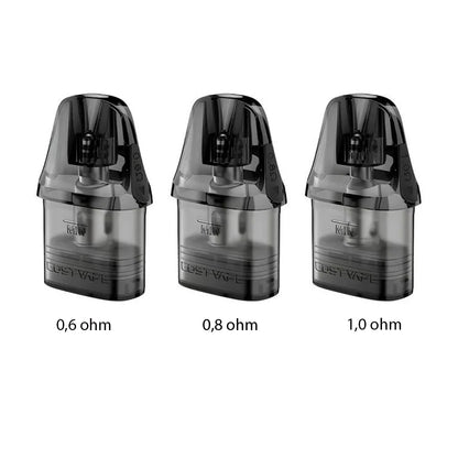 Lost Vape Ursa V3 Top Fill cartridge v odporech 0,6, 0,8 a 1,0 ohm pro RDL a MTL vapování