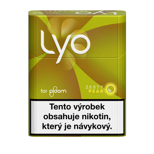 Krabička LYO Zesty Pear s 20 nikotinovými náplněmi pro Ploom