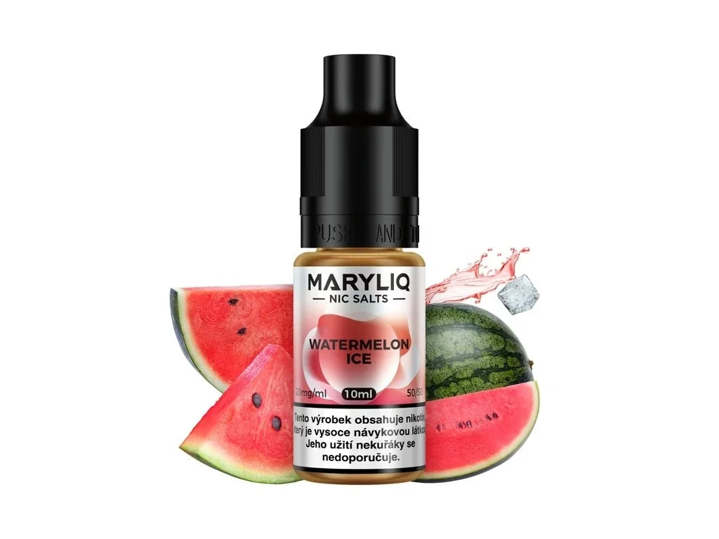 Maryliq Watermelon Ice e-liquid 10 ml s nikotinovou solí 20 mg/ml a příchutí vodního melounu s ice efektem