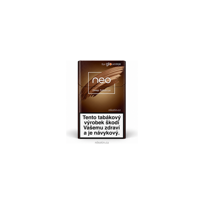 neo Deep Tobacco tabákové náplně s plnou chutí pro glo Hyper – krabička s 20 náplněmi do zařízení glo