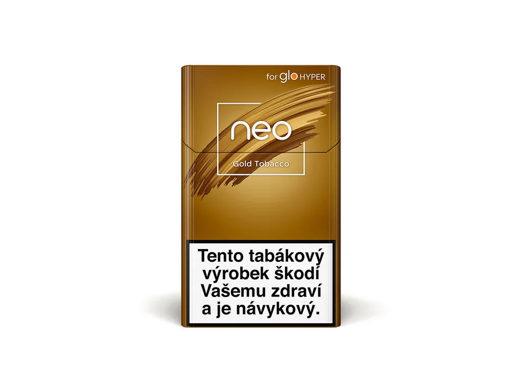 NEO Gold Tobacco krabička – tabákové náplně pro glo s jemnou vyváženou tabákovou chutí