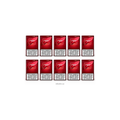 neo Red karton – 10 krabiček a 200 tabákových náplní určených pro zařízení glo Hyper