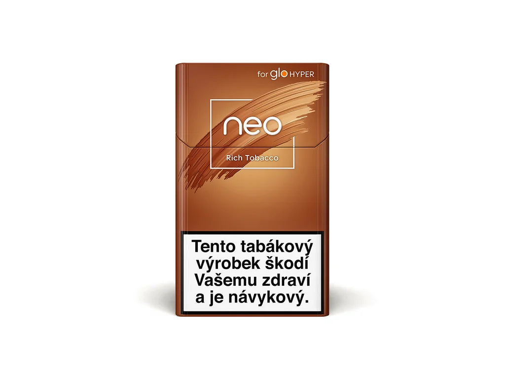 NEO Rich Tobacco krabička – tabákové náplně pro glo s bohatou tabákovou chutí