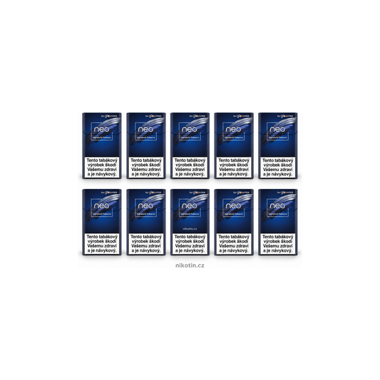 neo Signature Tobacco karton – 10 krabiček a 200 prémiových tabákových náplní pro glo Hyper