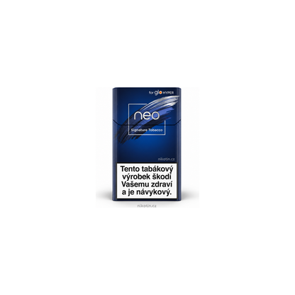 neo Signature Tobacco prémiové tabákové náplně pro glo Hyper – krabička s 20 náplněmi do zařízení glo