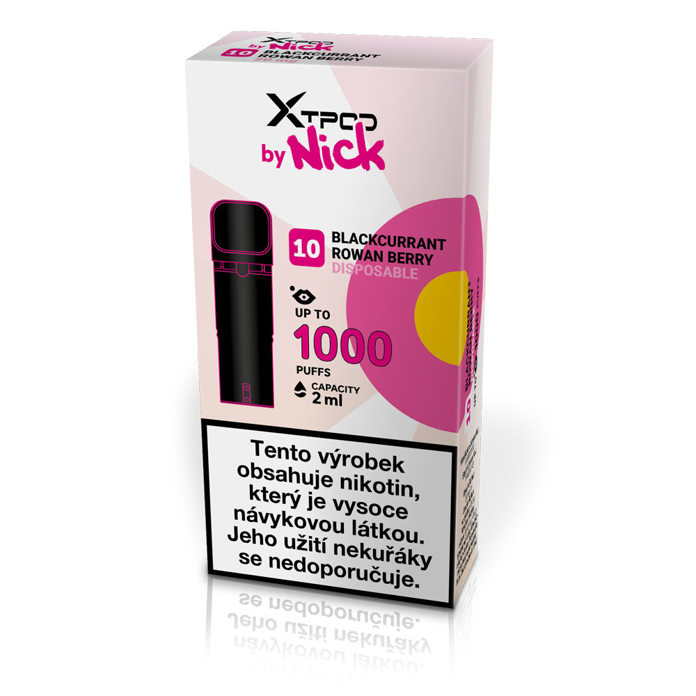 NICK X TPOD Blackcurrant Rowan Berry 20 mg POD s černým rybízem a jeřabinou