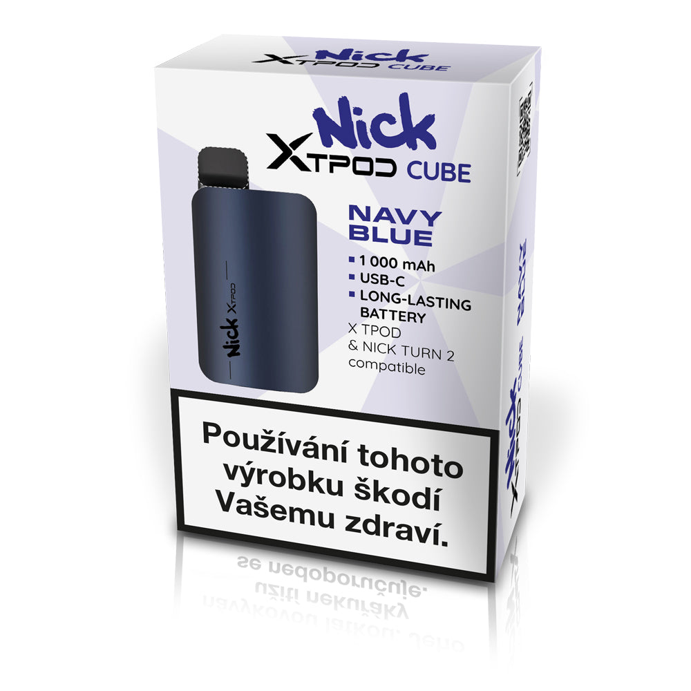 NICK X TPOD CUBE DEVICE Navy Blue v balení – POD zařízení kompatibilní s NICK X TPOD a NICK TURN 2