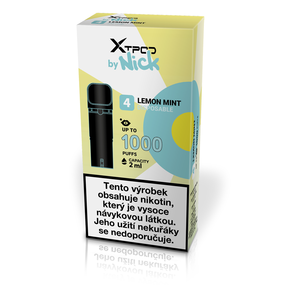 NICK X TPOD Lemon Mint 20 mg předplněný POD s citronovou a mátovou příchutí