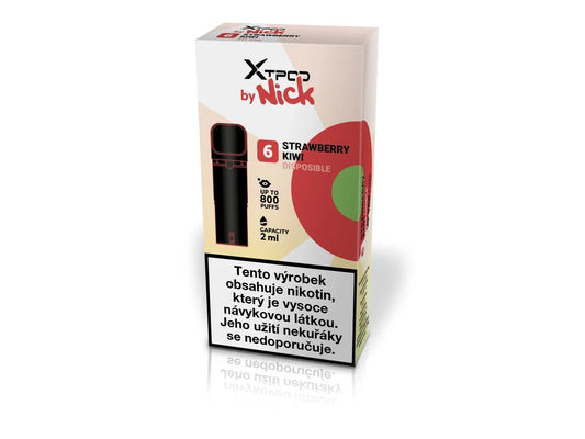 NICK X TPOD Strawberry Kiwi 20 mg předplněný POD s příchutí jahody a kiwi