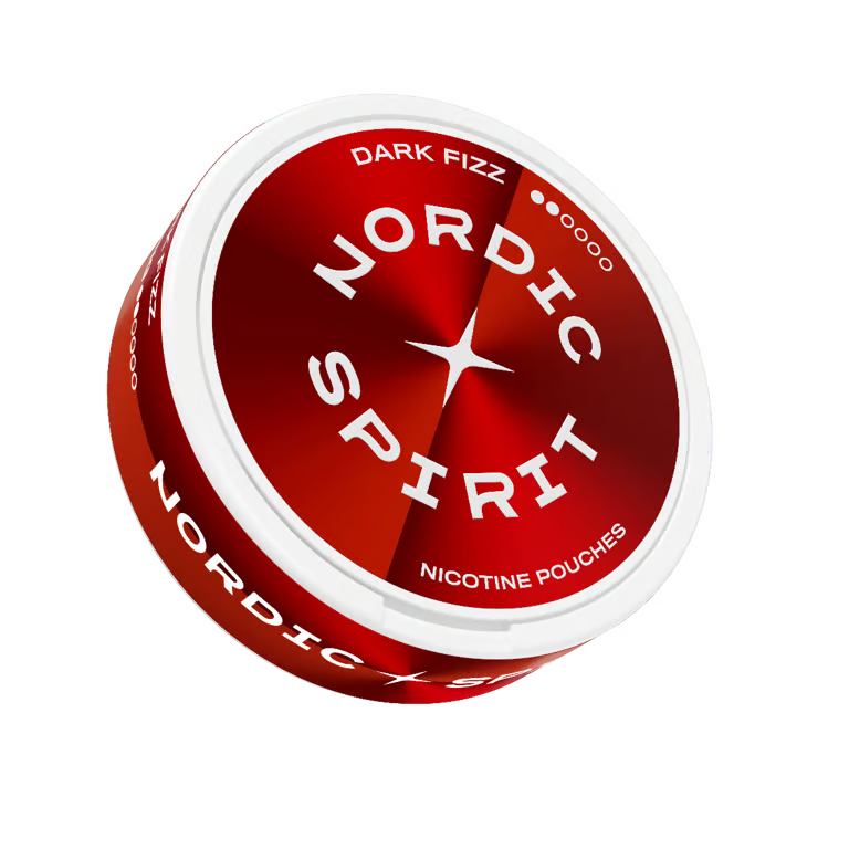 Nordic Spirit Dark Fizz Regular nikotinové sáčky 5,6 mg s příchutí skořice, vanilky a citrusů