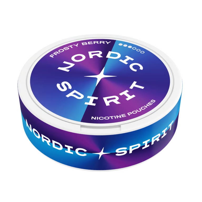 Nordic Spirit Frosty Berry Strong Slim nikotinové sáčky 8,4 mg s berry příchutí lesních plodů a osvěžujícím mátovým profilem