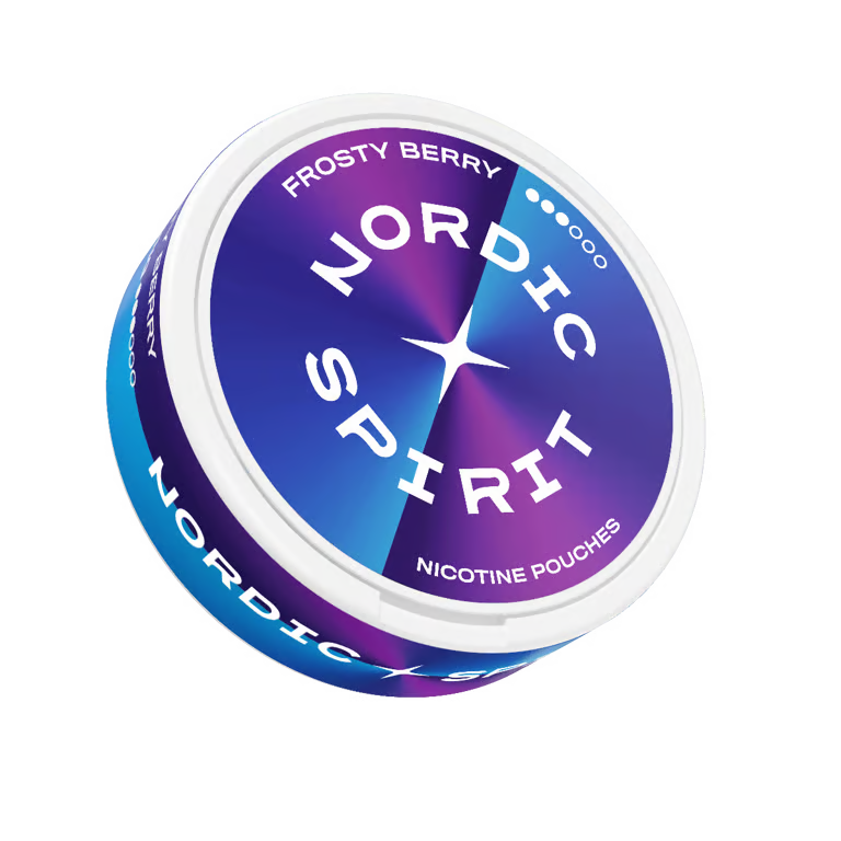 Nordic Spirit Frosty Berry Strong nikotinové sáčky 8,4 mg s příchutí máty a lesních plodů