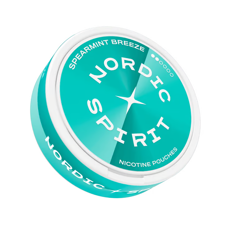 Nordic Spirit Spearmint Breeze Regular nikotinové sáčky 5,6 mg s jemnou příchutí máty spearmint