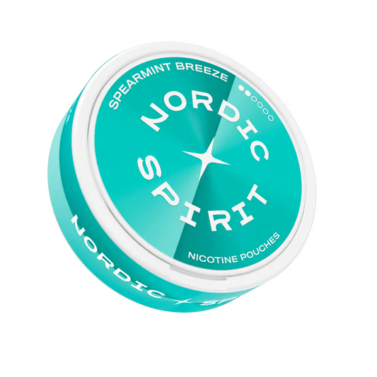Nordic Spirit Spearmint Breeze Regular nikotinové sáčky 5,6 mg s jemnou příchutí máty spearmint