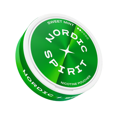 Mátové nikotinové sáčky Nordic Spirit Sweet Mint Regular 5,6 mg ve Slim formátu, síla Regular a balení 20 sáčků