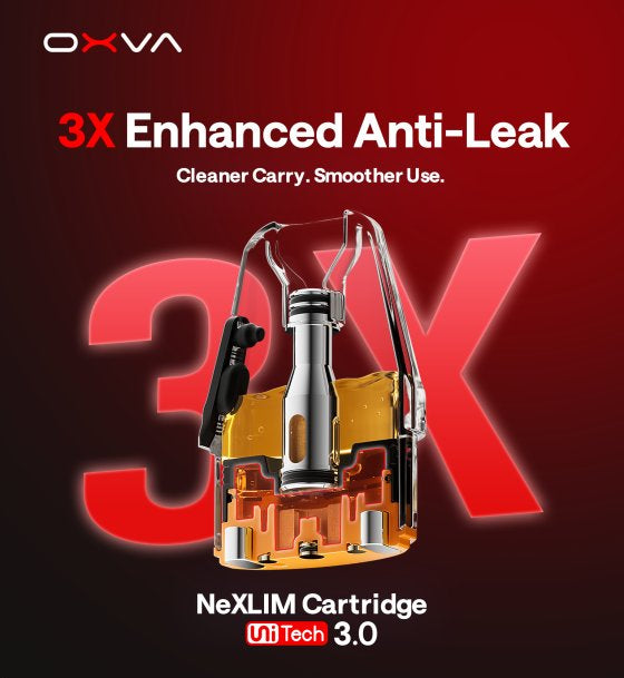 OXVA NeXLIM 2 otevřený POD systém benefity - 3x enhanced anti leak, ochrana proti protečení eliquidy při vapování