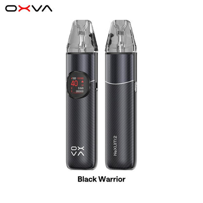 OXVA NeXLIM 2 otevřený POD systém Black Warrior s baterií 2000 mAh, výkonem až 40 W, barevným displejem a rychlým USB-C nabíjením