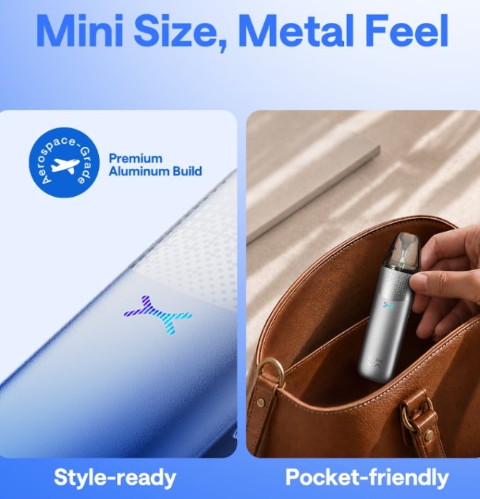 OXVA NeXLIM 2 Mini plnitelná elektronická cigareta 1500mAh mini size, premium aliminum metal feel, pocket friendly