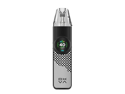 OXVA Nexlim Chequered Gray plnitelné e-cigarety set moderní pod systém šedý design