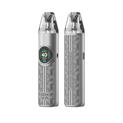 OXVA NeXlim Traction Grey plnitelná e-cigareta 1500mAh Dual Mesh 4ml cartridge pro vaping e-liquidů