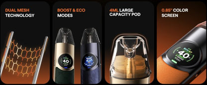 OXVA Nexlim 1500mAh Black Warrior banner s výhodami plnitelné e-cigarety pro vaping e-liquidů