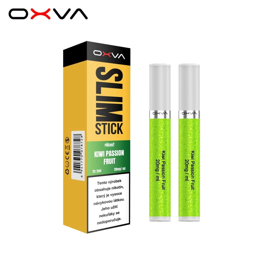OXVA Slimstick PODs Kiwi Passion Fruit 2 ks – předplněné cartridge pro elektronickou cigaretu OXVA Slimstick s příchutí kiwi a marakuji