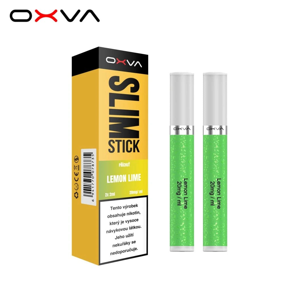 OXVA Slimstick PODs Lemon Lime 2 ks – předplněné pody pro POD systém OXVA Slimstick s příchutí citronu a limetky