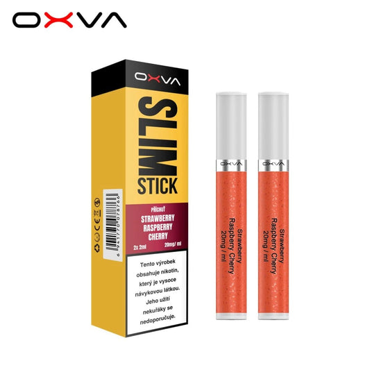 OXVA Slimstick PODs Strawberry Raspberry Cherry 2 ks – předplněné pody pro POD systém OXVA Slimstick s jahodou, malinou a třešní