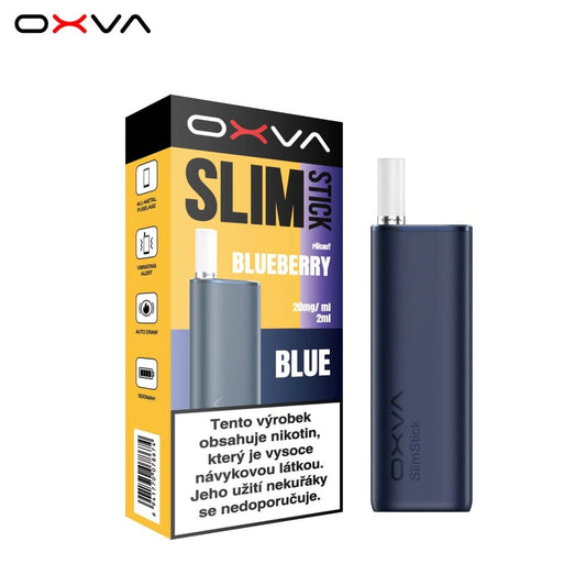 OXVA Slimstick Starter Kit Blue Blueberry – elektronická cigareta a POD systém s příchutí borůvky a baterií 1500 mAh