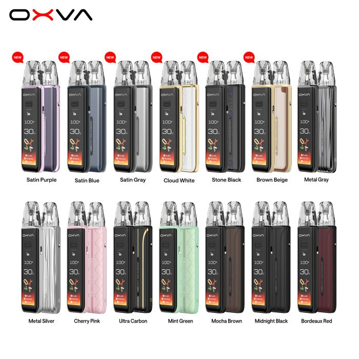 OXVA Xlim 3 ultra plnitelná ecigareta na eliquid, porovnaní všech barev a variant