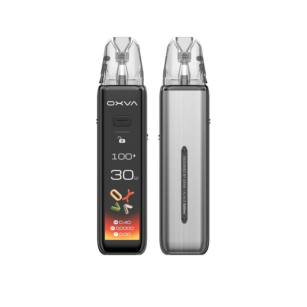 OXVA XLIM 3 Ultra Satin Gray elektronická cigareta 1500 mAh s dotykovým displejem