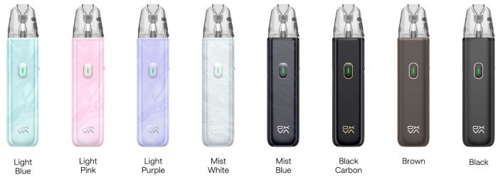 Všechny barevné varianty OXVA XLIM GO LITE – plnitelné POD e-cigarety s baterií 1000 mAh