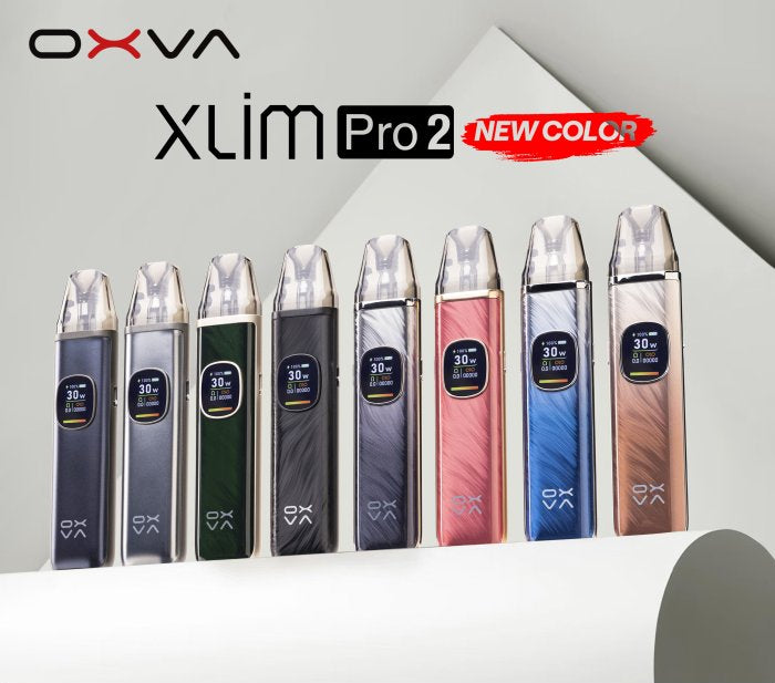 oxva xlim pro 2, plnitelná ecigareta, porovnáni všech barev