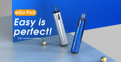 Joyetech eGo Pod Blue a Silver – jednoduché POD e-cigarety bez tlačítek a nastavování výkonu