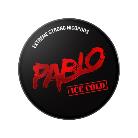 Pablo Ice Cold – nikotinové sáčky ve slim formátu s ledovou mátou a osvěžujícím mentolovým efektem, silný nikotinový zážitek
