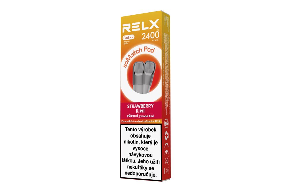Ovocná náhradní cartridge RELX soMatch Strawberry Kiwi do elektronické cigarety