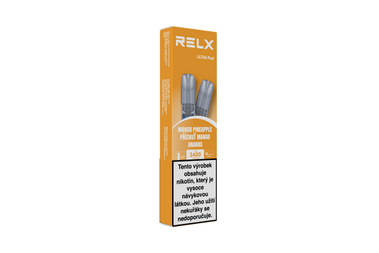 Balení RELX Ultra Pod Mango Pineapple 18 mg s mangem a ananasem