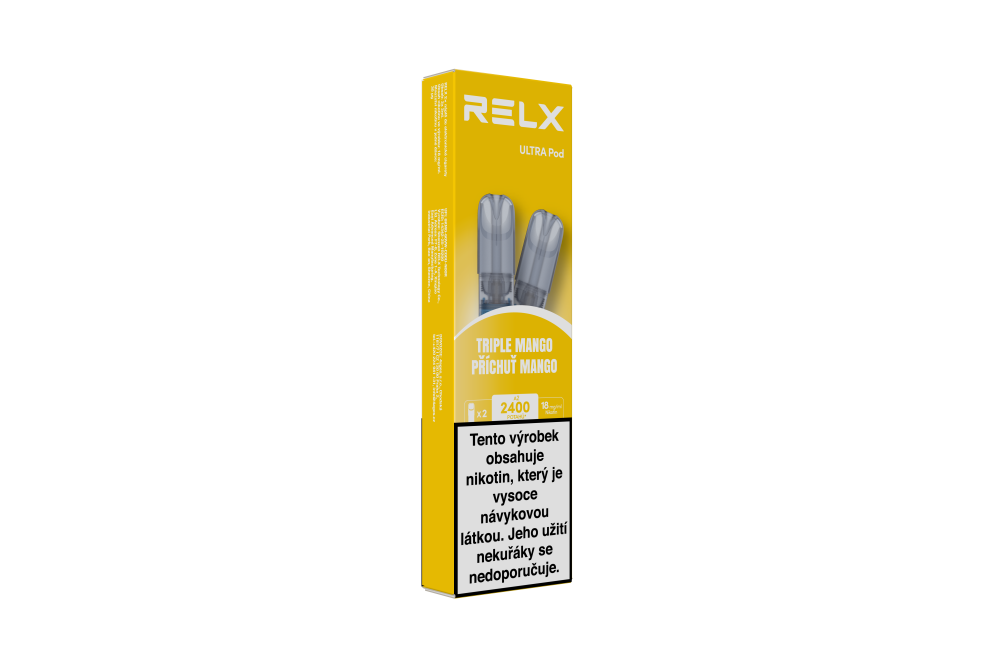 Mangová náhradní cartridge RELX Ultra Triple Mango do elektronické cigarety