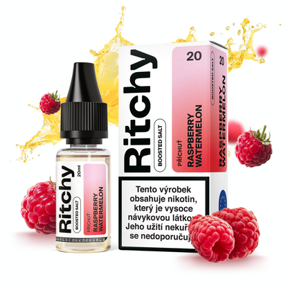 Ritchy Salt Raspberry Watermelon 20 mg – e-liquid 10 ml s příchutí malin a vodního melounu