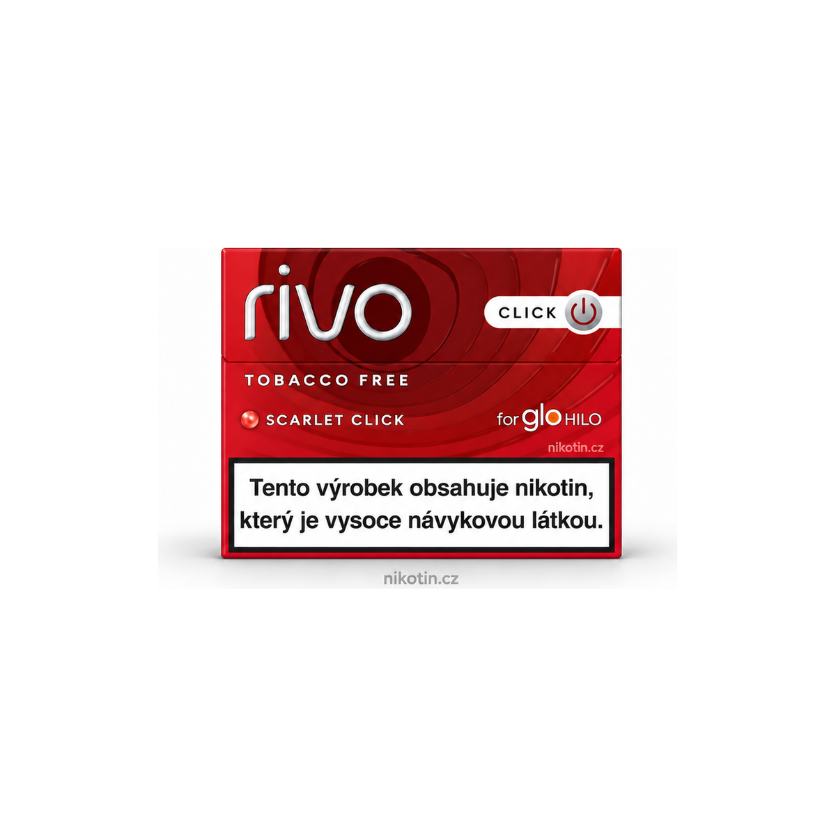 Rivo Scarlet Click krabička – beztabákové náplně s červeným ovocem a lesními plody pro glo HILO