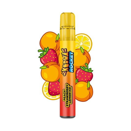 KURWA ROCKET Peach Strawberry Lemon Ice